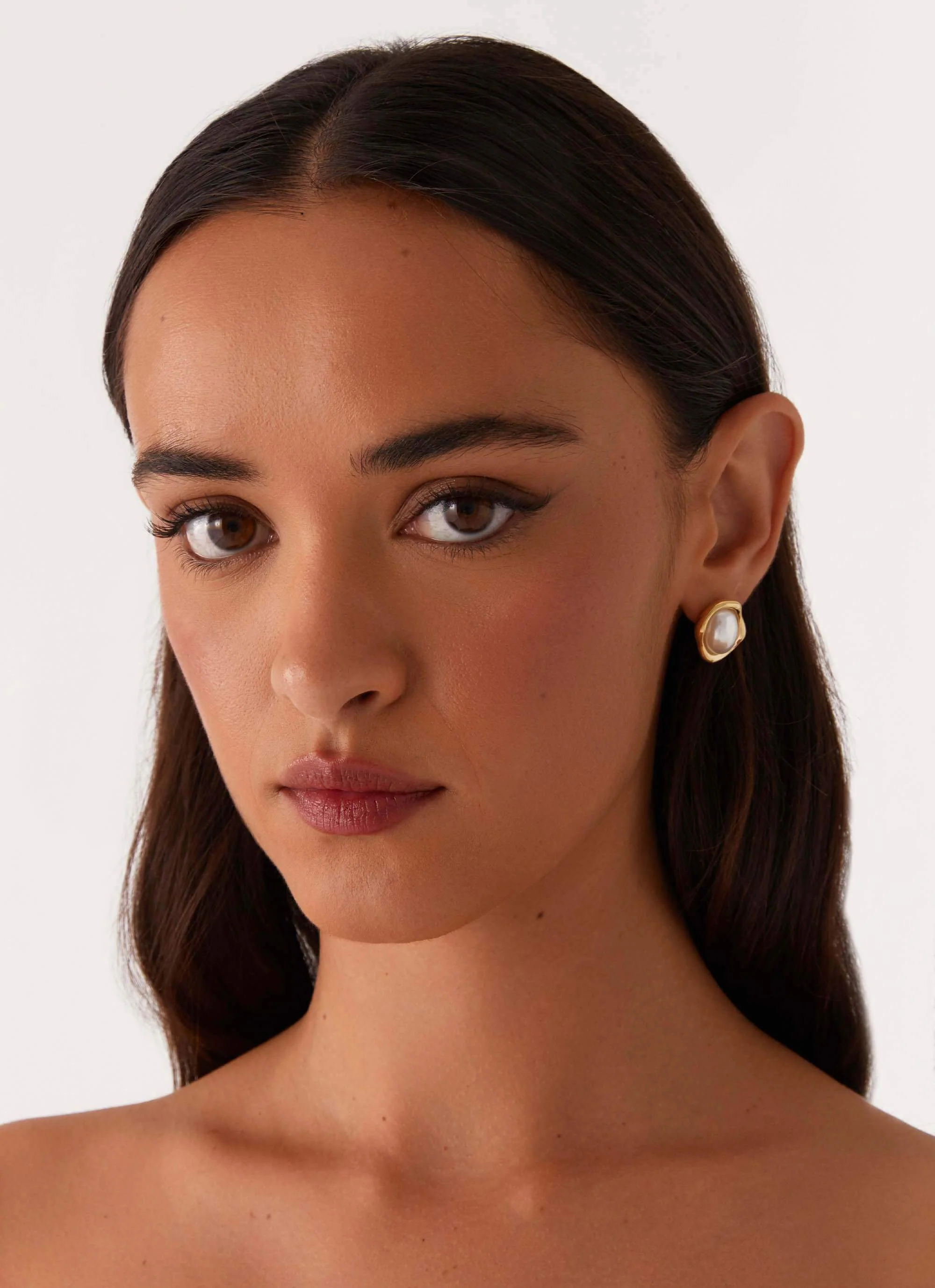 Blessing Pearl Earrings - Pearl - Image 2