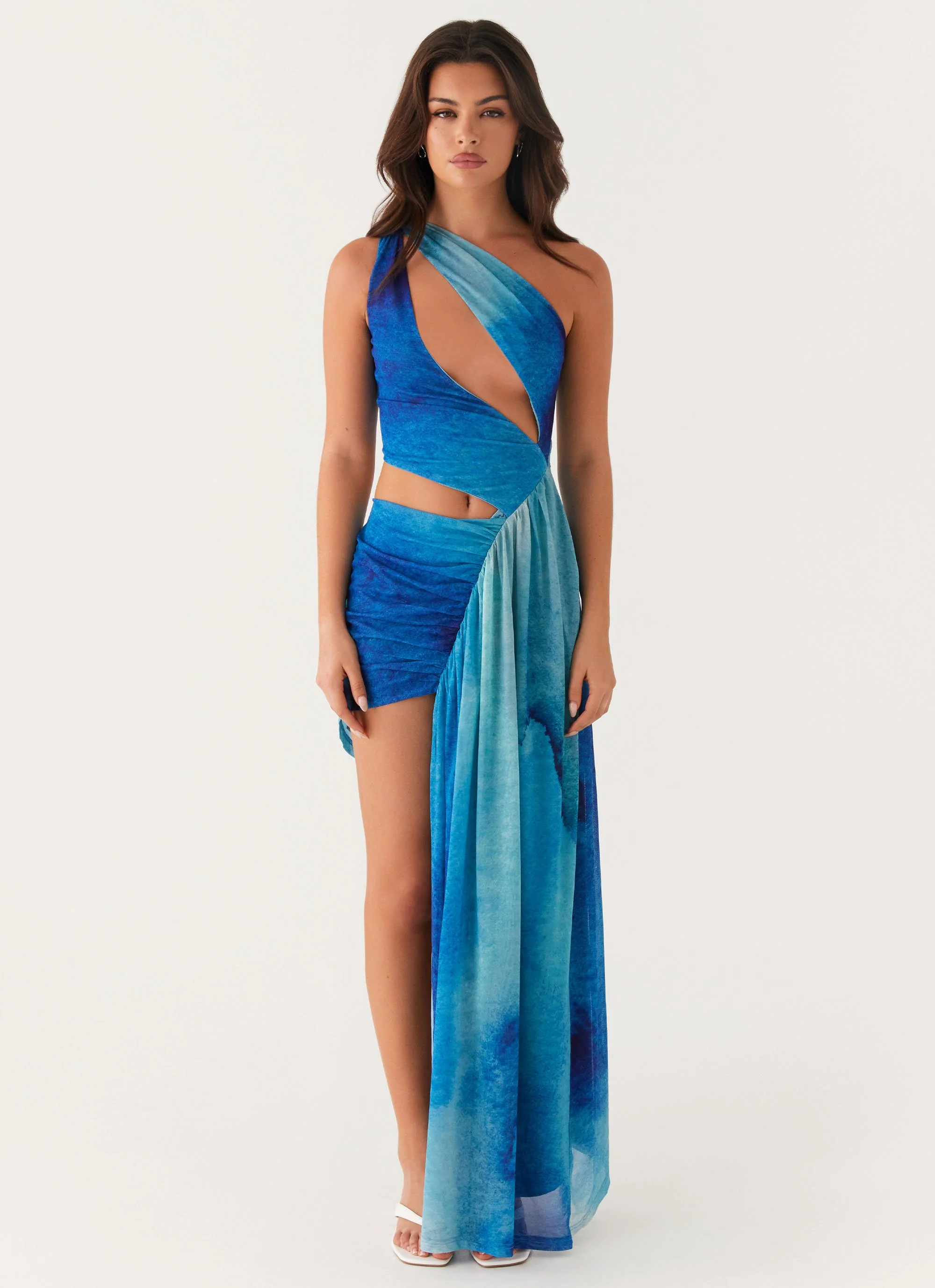 Blinded Maxi Dress - Blue Tie Dye - Image 2