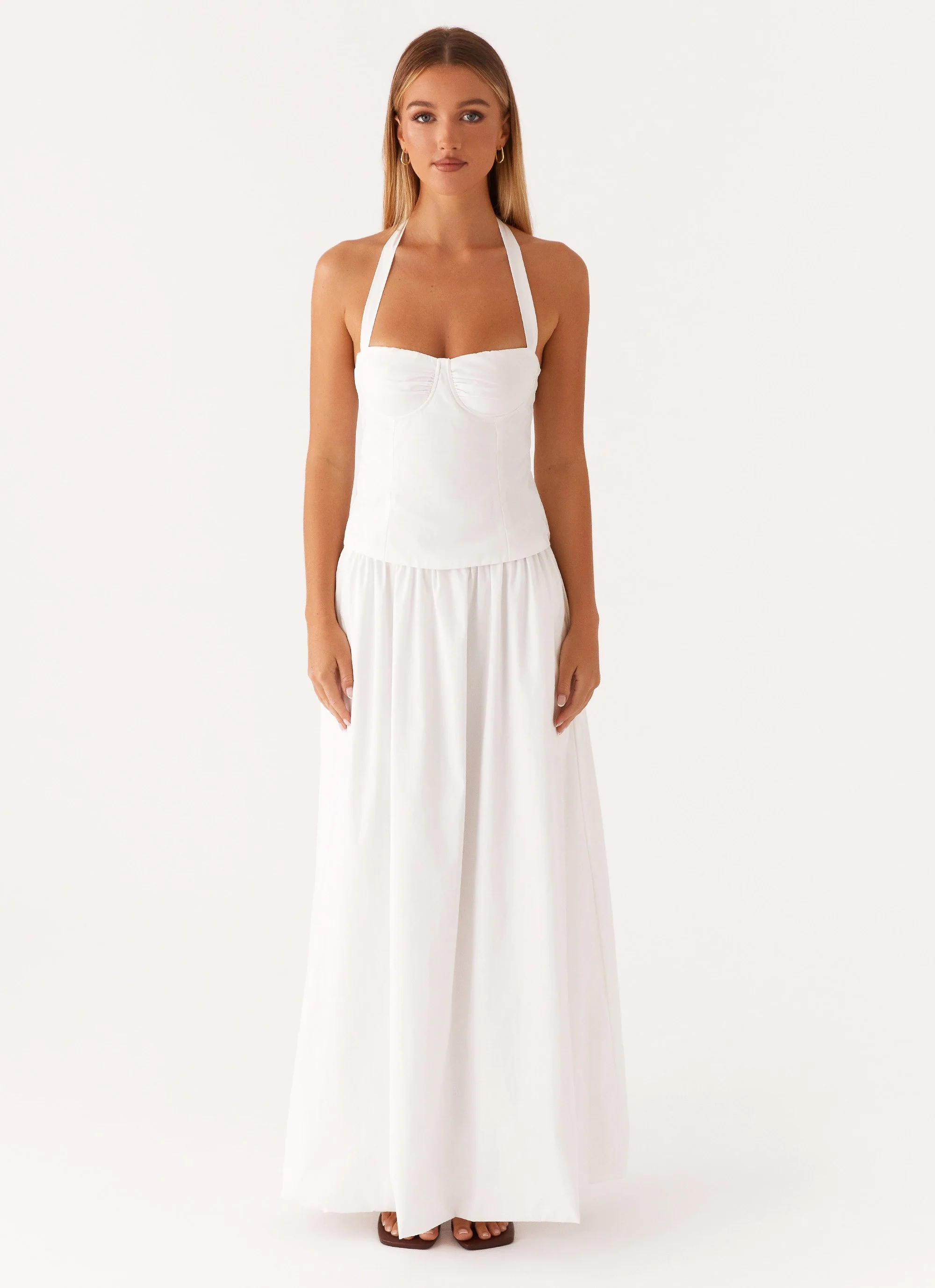 Cheryl Bustier Halter Top - White - Image 2