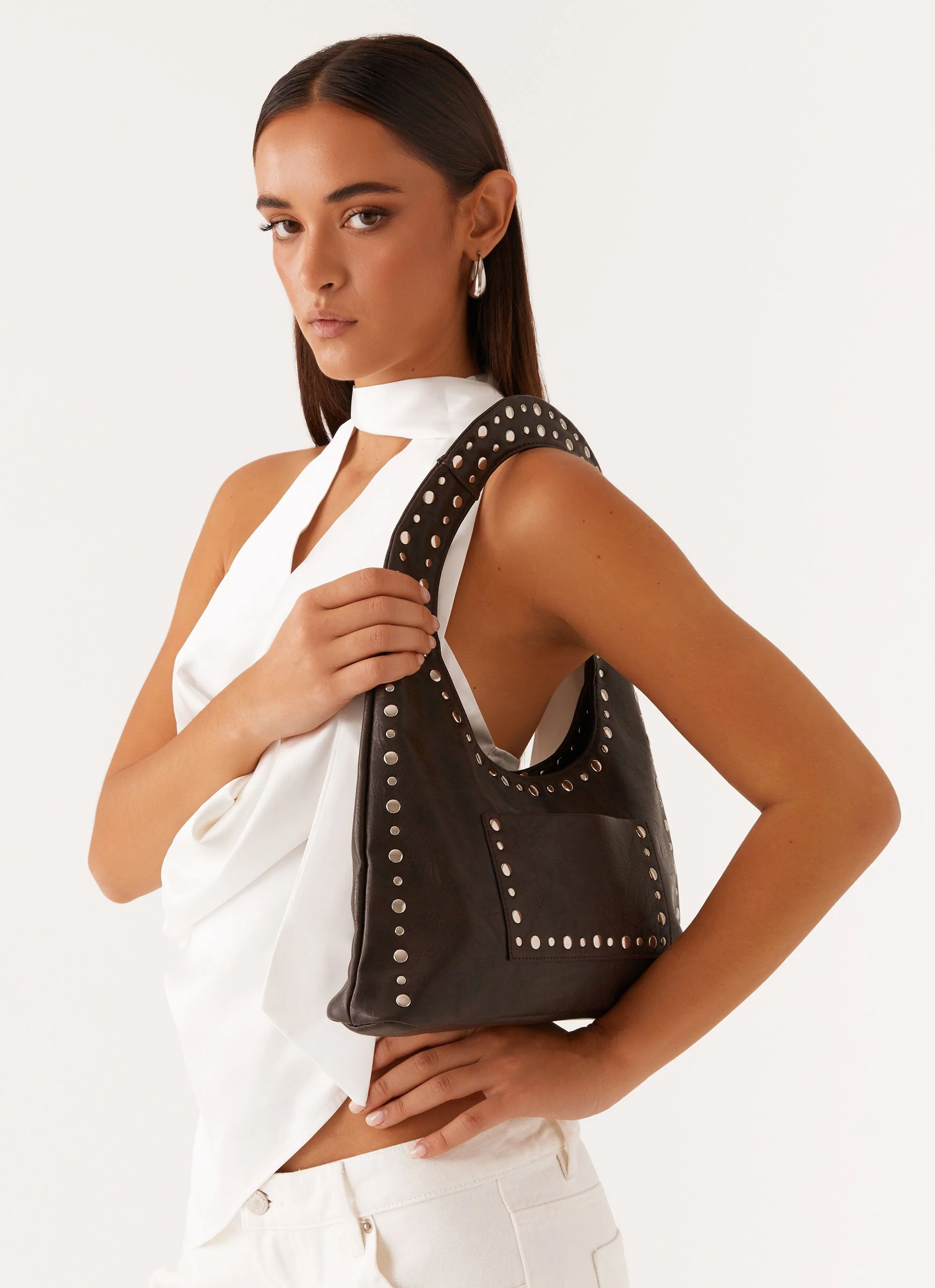 Delaney Shoulder Bag - Washed Black - Image 2