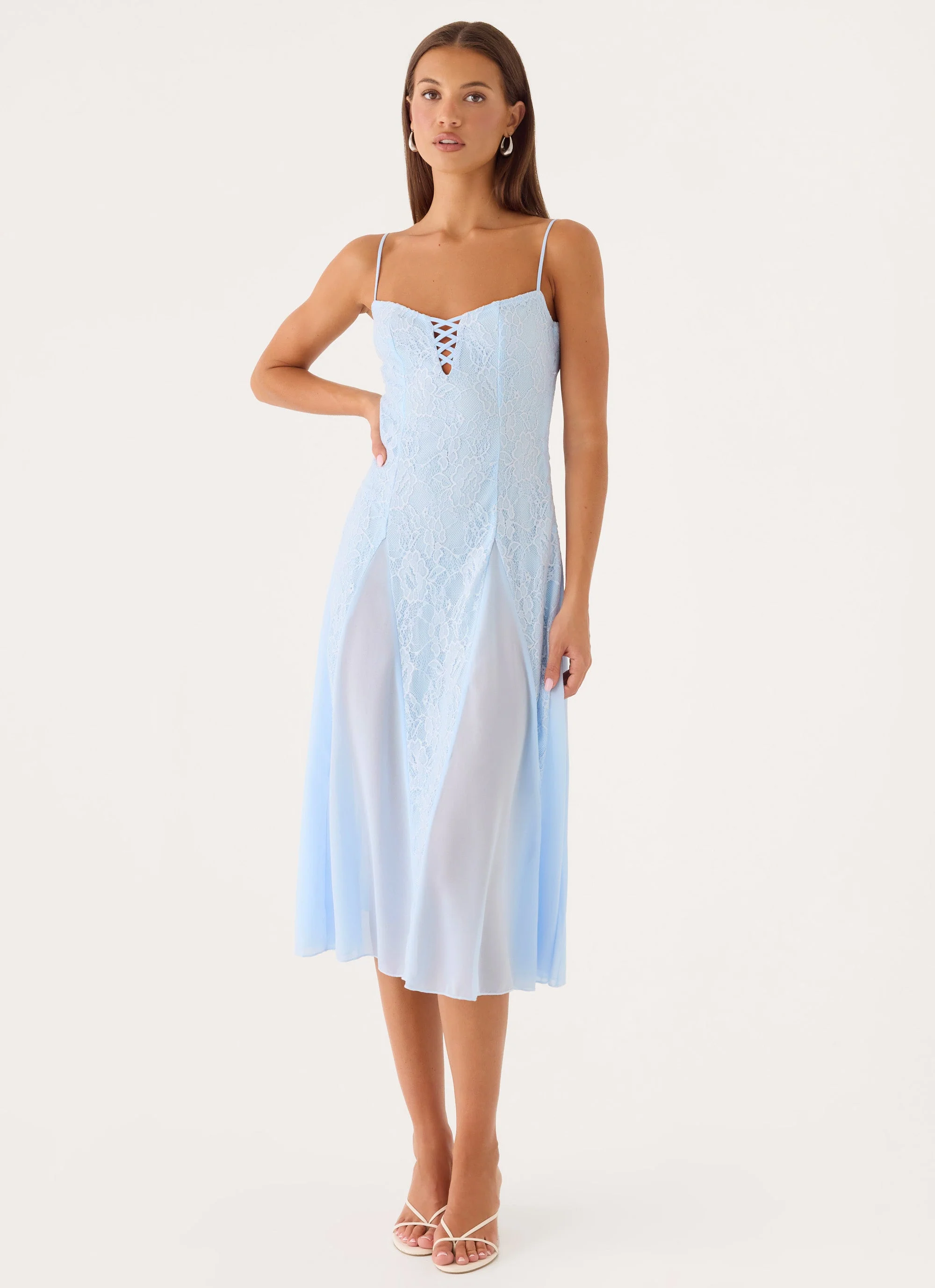 Erynda Midi Dress - Blue - Image 5