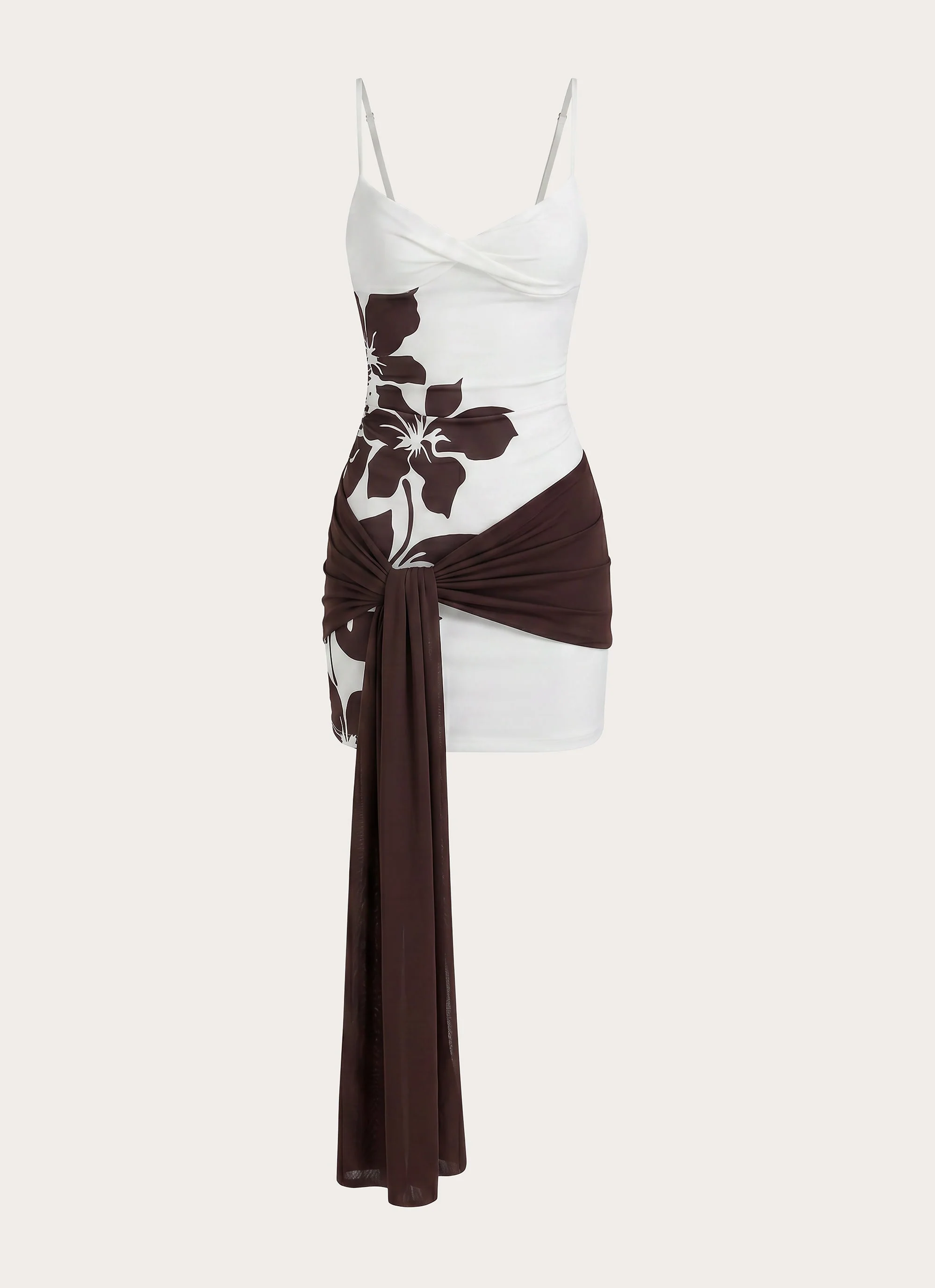 Laluma Mini Dress - White Tropic Floral - Image 4