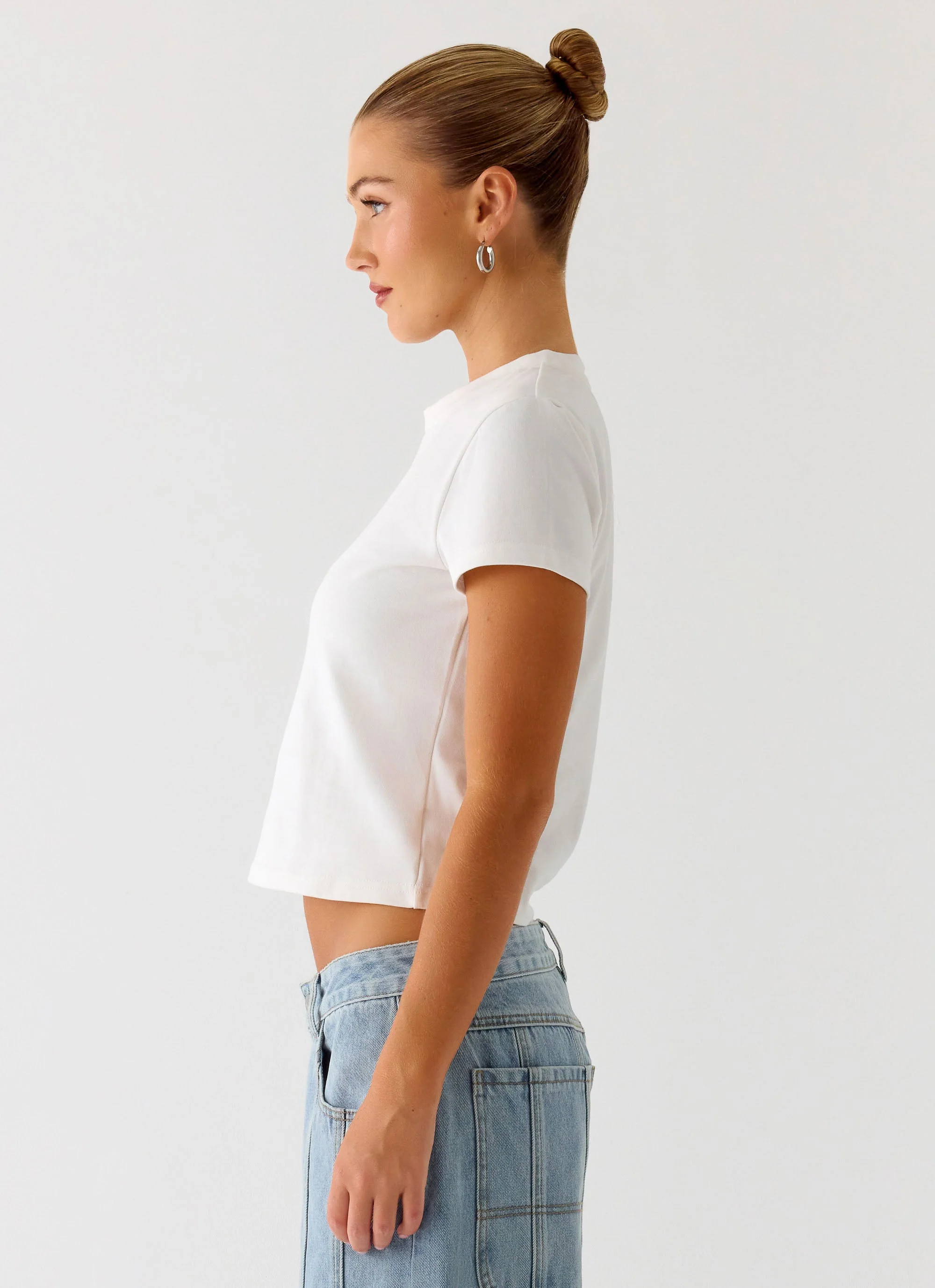 Lamont Baby Tee - White - Image 3