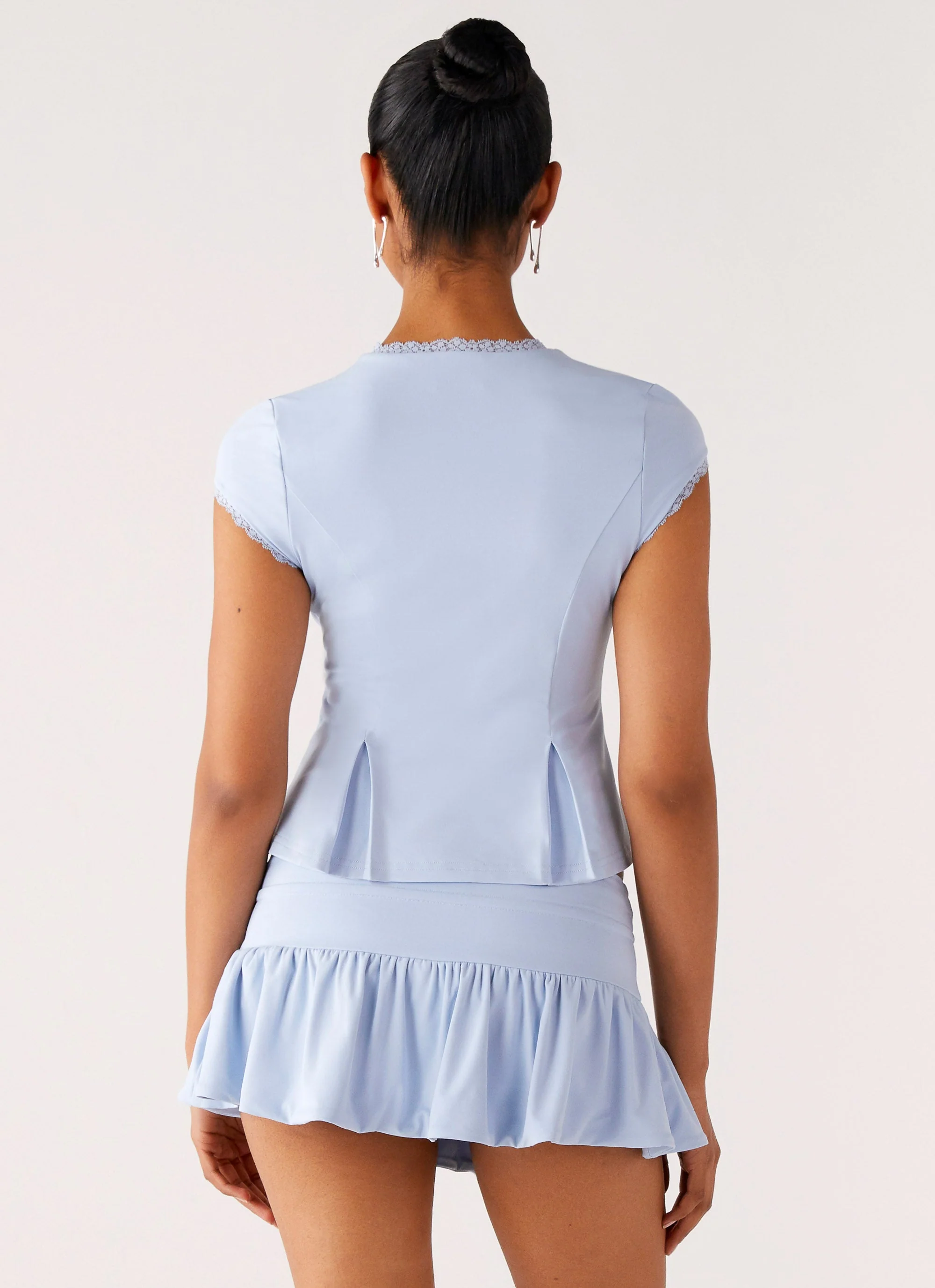 Landon Button Up Top - Blue - Image 2