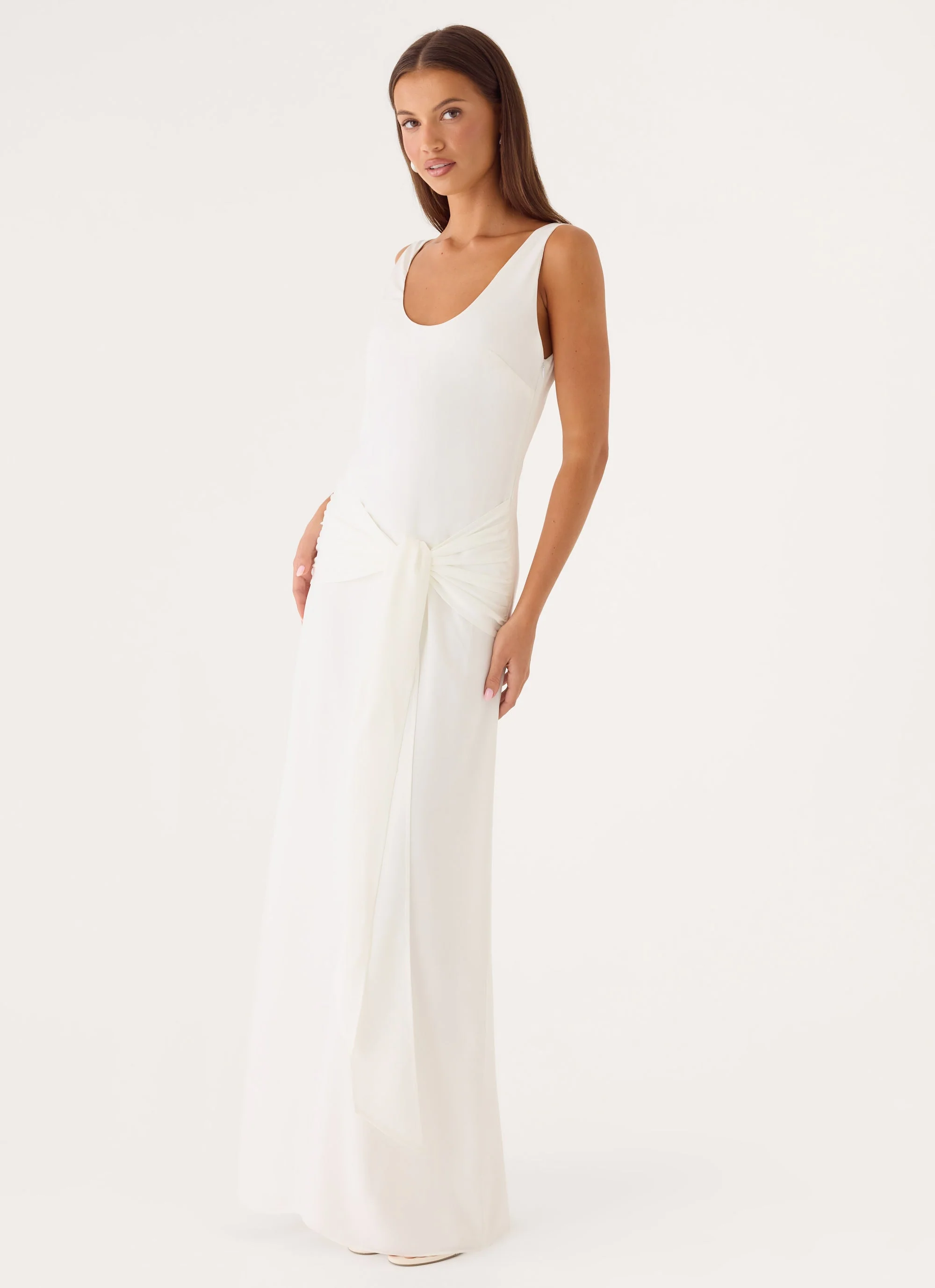 Maysie Maxi Dress - White - Image 5