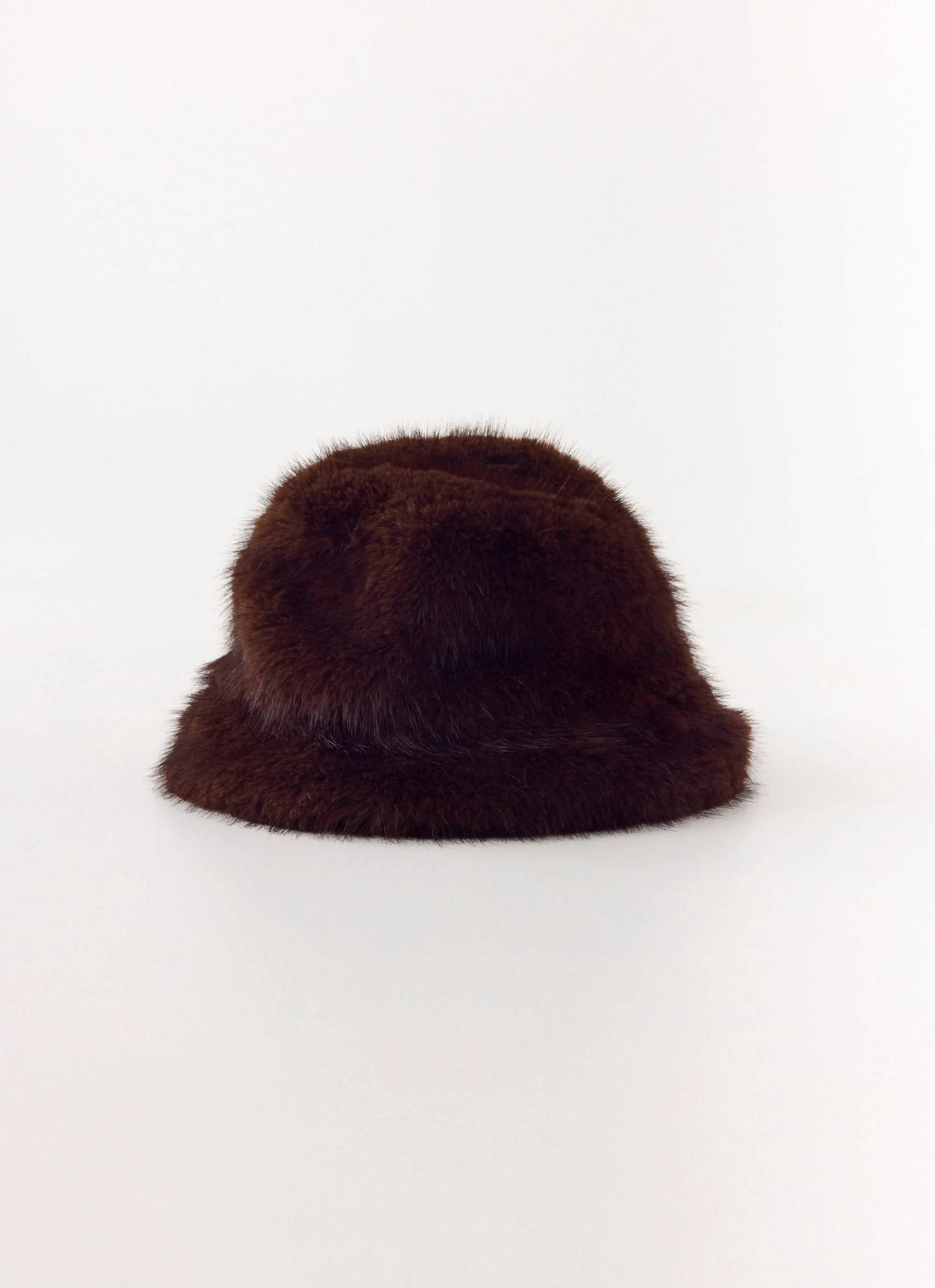 Nicolette Faux Fur Hat - Chocolate - Image 2
