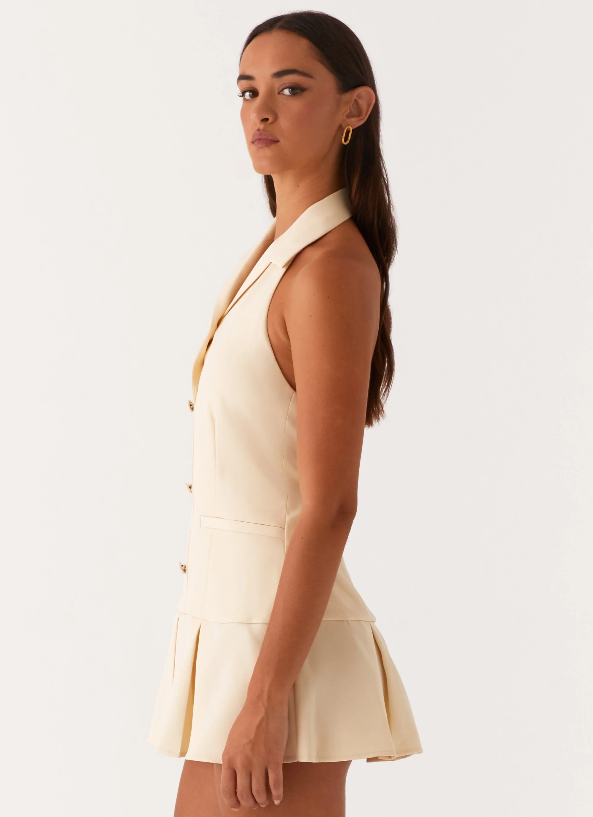 Payton Mini Dress - Lemon - Image 5