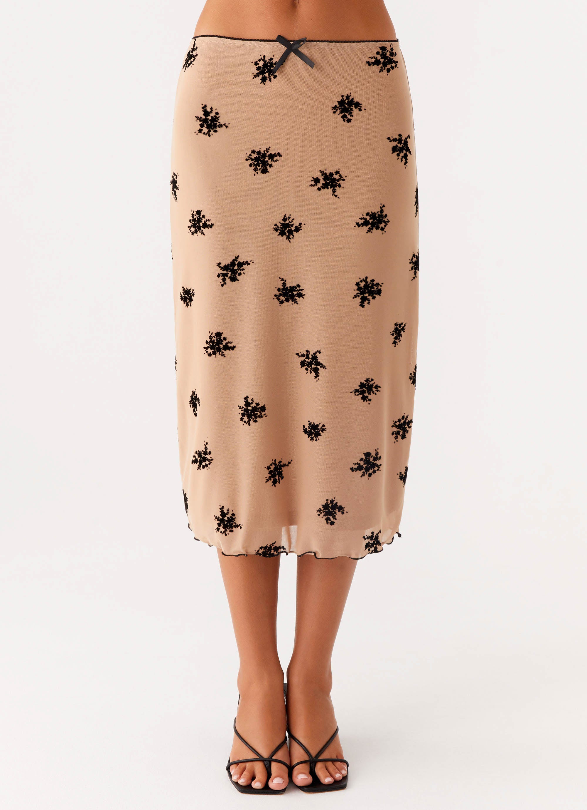 Rocca Midi Skirt - Nude - Image 4
