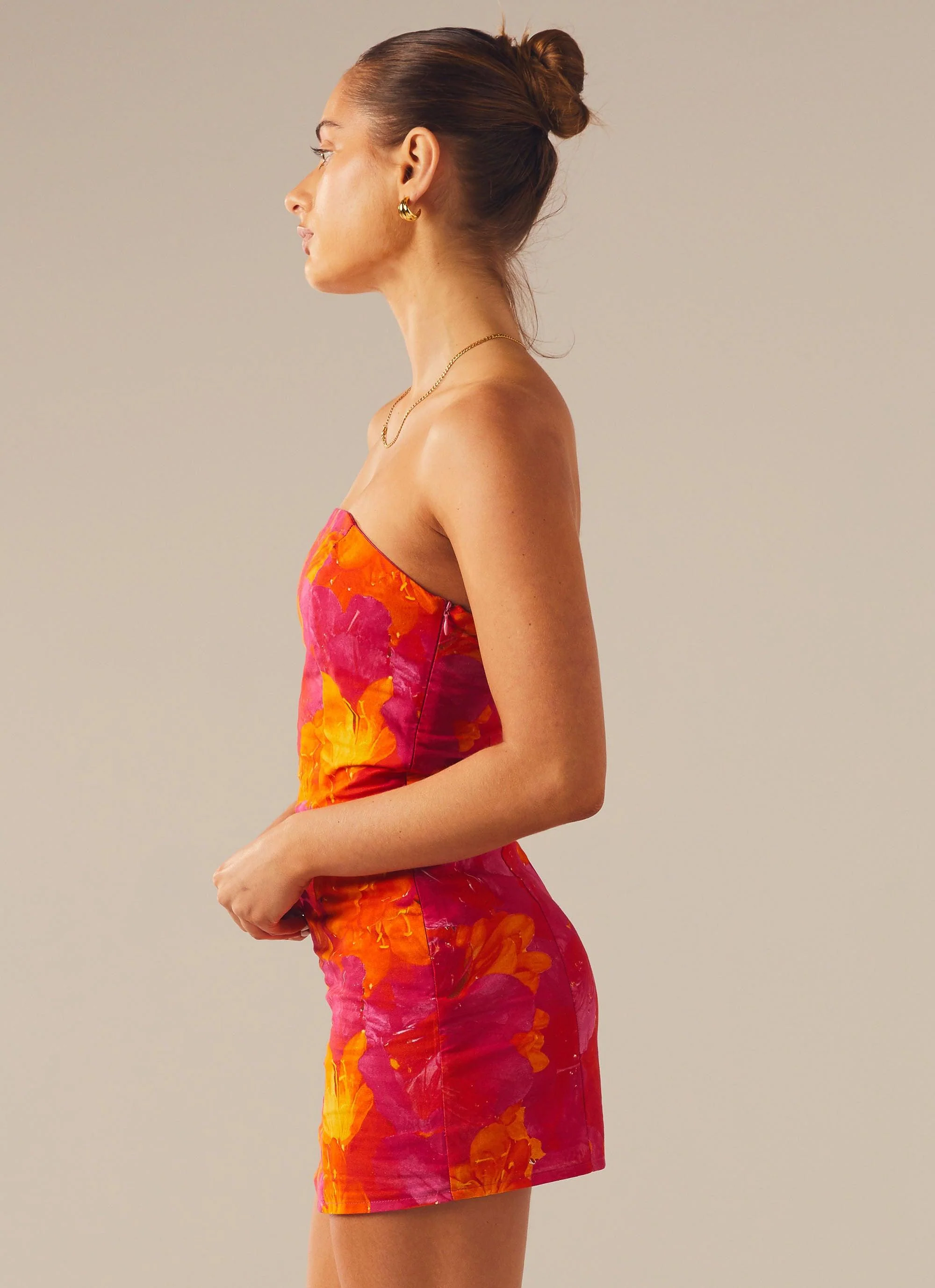 Stuck On You Mini Tube Dress - Floral Sun - Image 4
