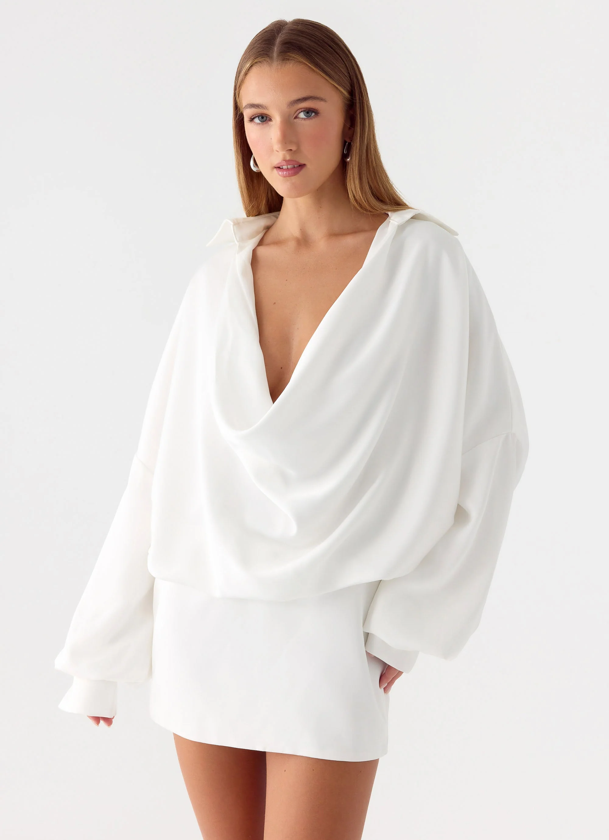 Thessaly Mini Dress - White - Image 6
