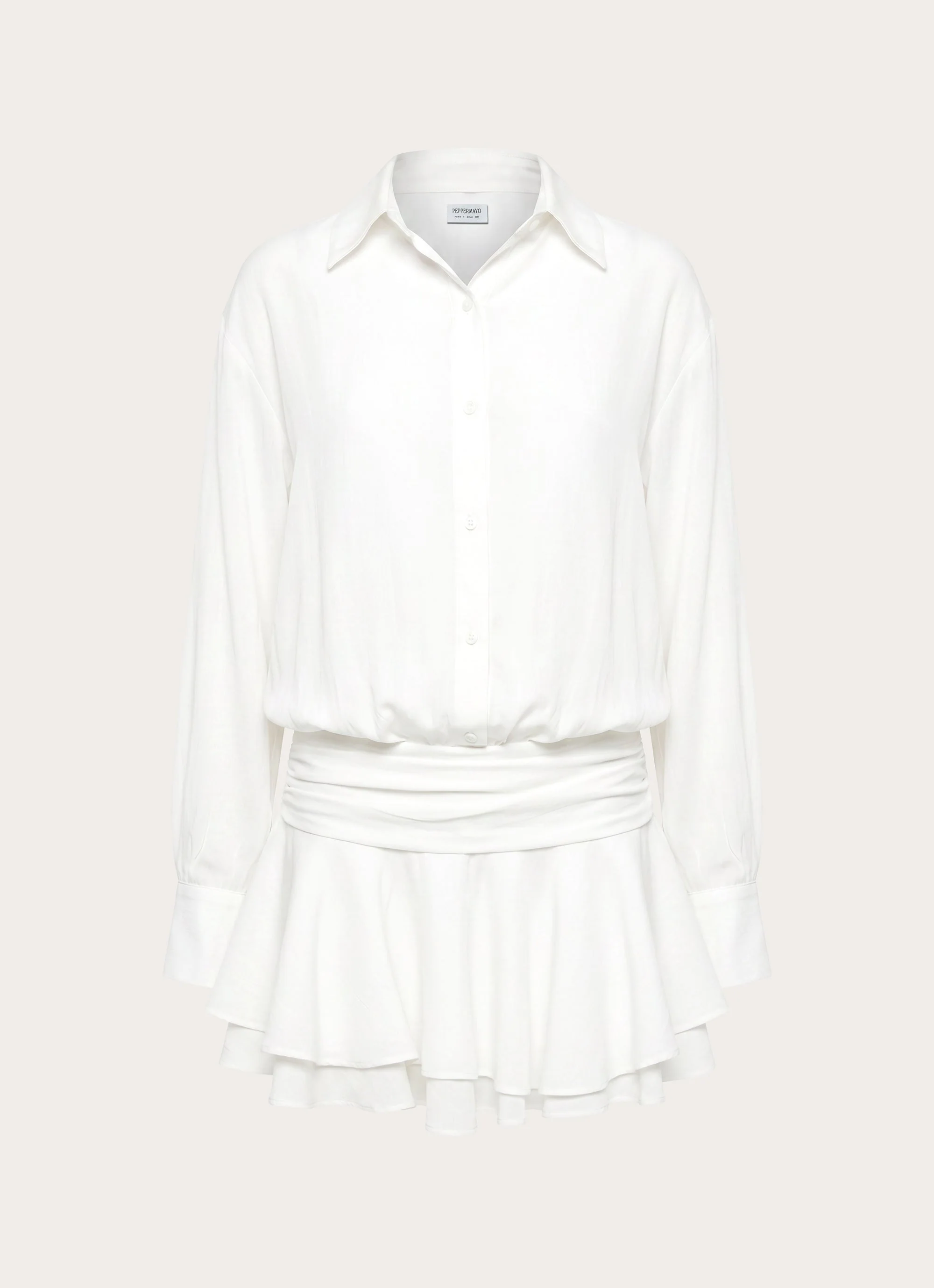 Tranter Mini Dress - White - Image 2