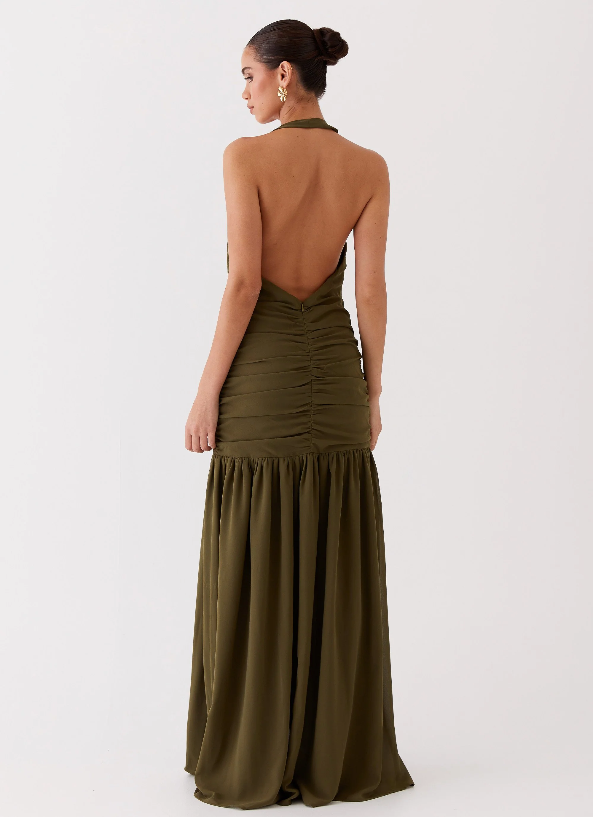 Truly In Love Maxi Dress - Khaki - Image 5